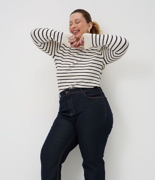 Pantalón Recto en Jeans con Elastano Curve & Plus Size 3