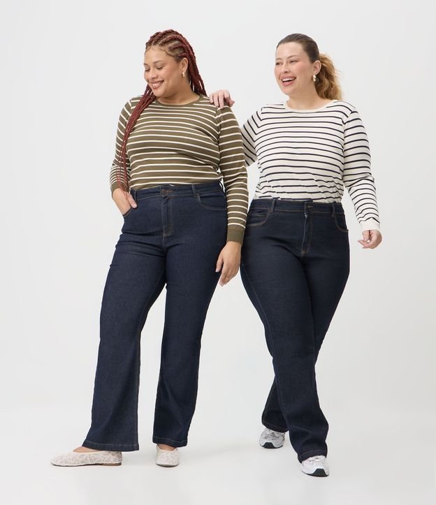 Pantalón Recto en Jeans con Elastano Curve & Plus Size 6