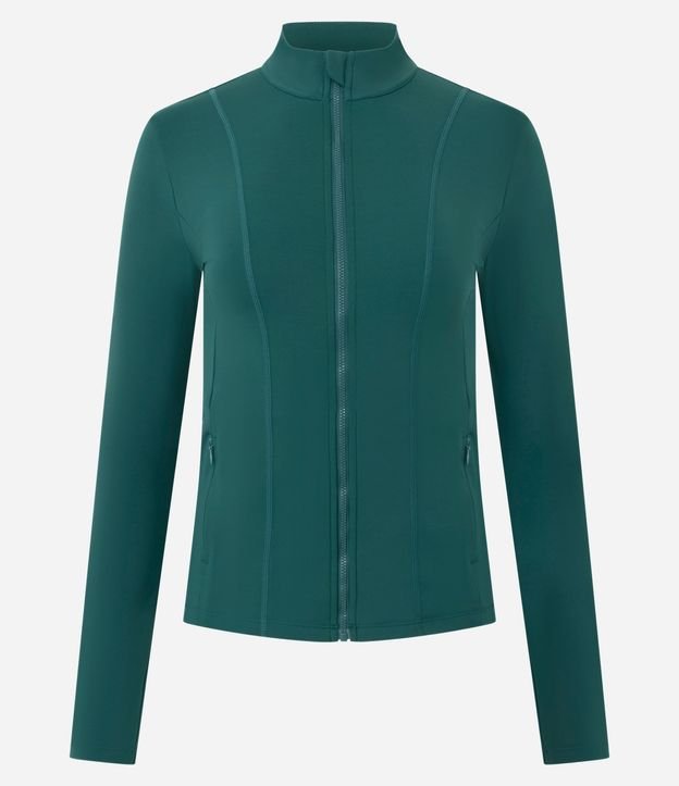 Campera Deportiva en Microfibra con Cremallera y Bolsillos 6