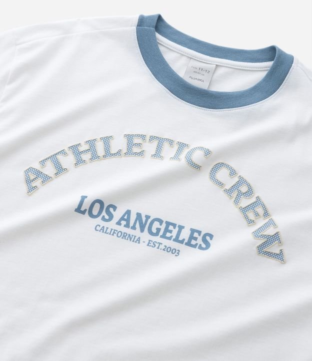 Remera Infantil con Estampado y Cuello Contrastante – Talle 7 a 16 años 5
