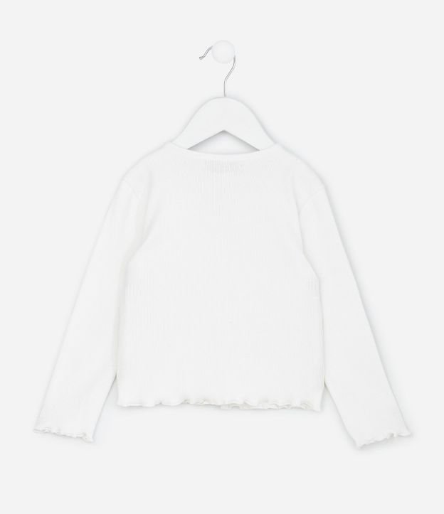 Cardigan Infantil en Rib con Botones Delanteros – Talle 1 a 6 años 3