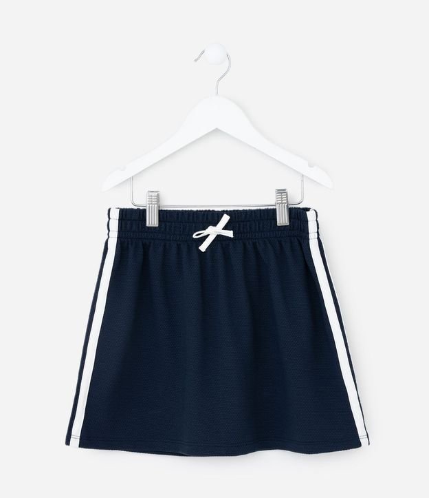 Pollera Infantil con Lista Lateral – Talle 5 a 14 años 2