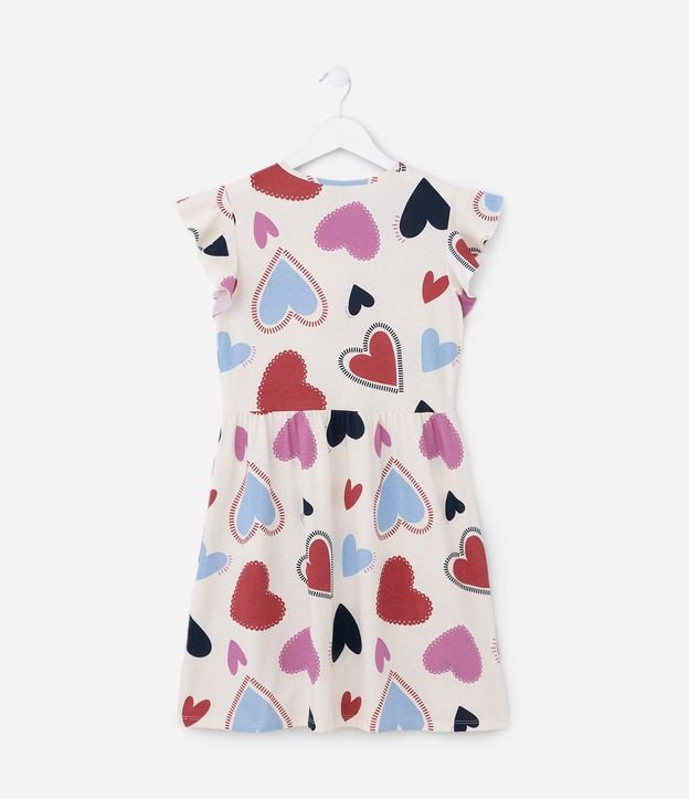 Vestido Infantil con Estampado de Corazones – Talle 5 a 14 años 3