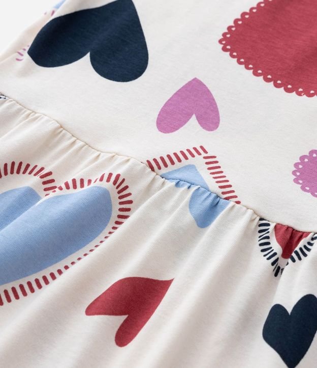 Vestido Infantil con Estampado de Corazones – Talle 5 a 14 años 5