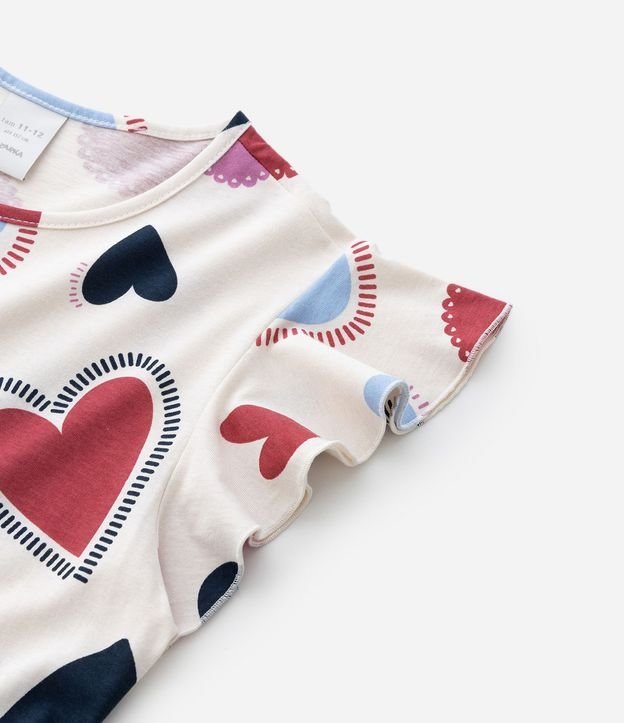 Vestido Infantil con Estampado de Corazones – Talle 5 a 14 años 6