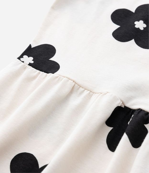 Vestido Infantil con Volado y Estampa Floral – Talle 5 a 14 años 5