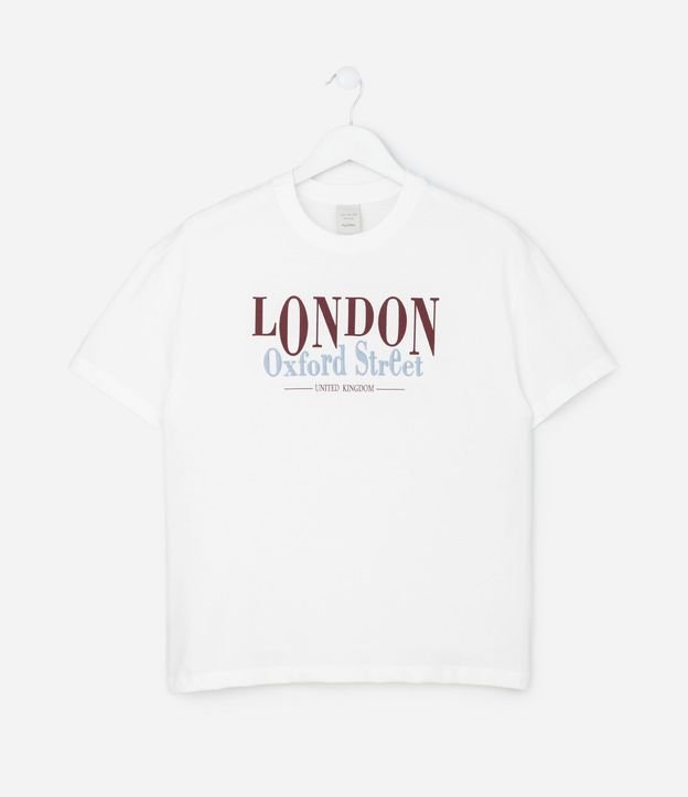 Remera Infantil Oversized con Lettering Bordado – Talle 7 a 16 años