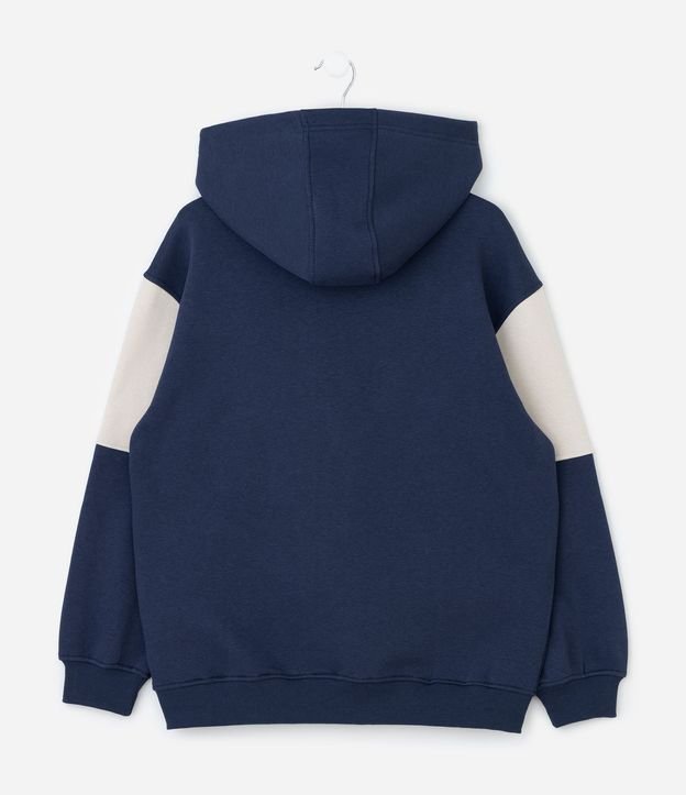 Buzo Relaxed Infantil con Capucha y Lettering Bordado – Talle 5 a 14 años 2