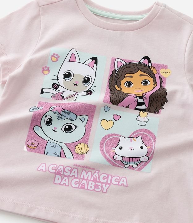 Pijama Infantil con Blusa y Short con Estampado Gabby y Gatitos - Talle 2 A 6 años 10