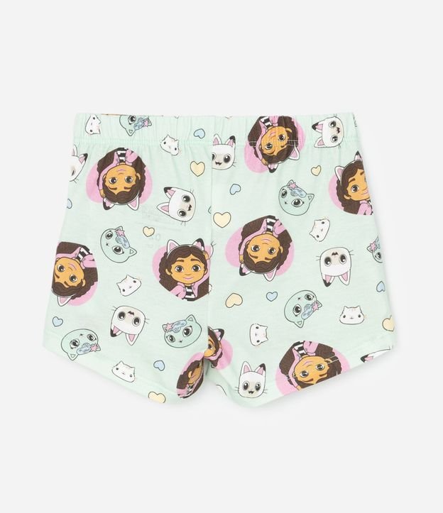 Pijama Infantil con Blusa y Short con Estampado Gabby y Gatitos - Talle 2 A 6 años 6
