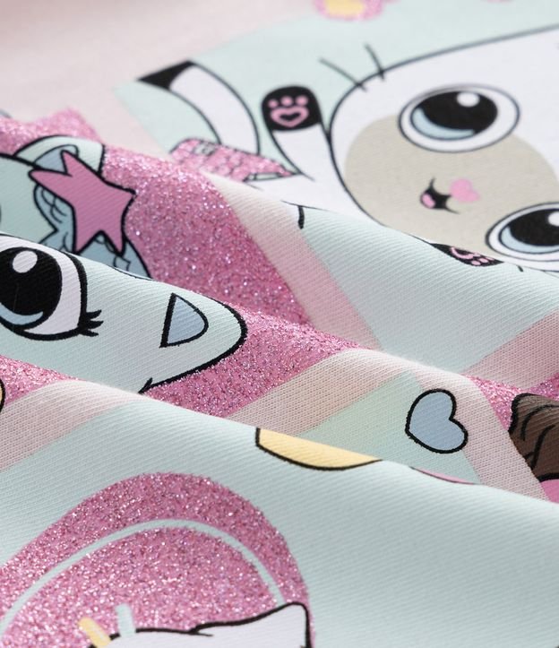 Pijama Infantil con Blusa y Short con Estampado Gabby y Gatitos - Talle 2 A 6 años 7