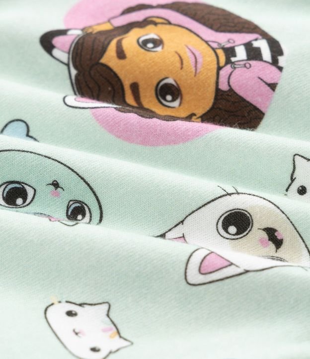 Pijama Infantil con Blusa y Short con Estampado Gabby y Gatitos - Talle 2 A 6 años 8