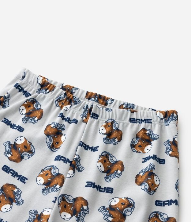 Pijama Infantil Manga Larga Estampa Carpincho Gamer – Talle 7 a 16 años 8