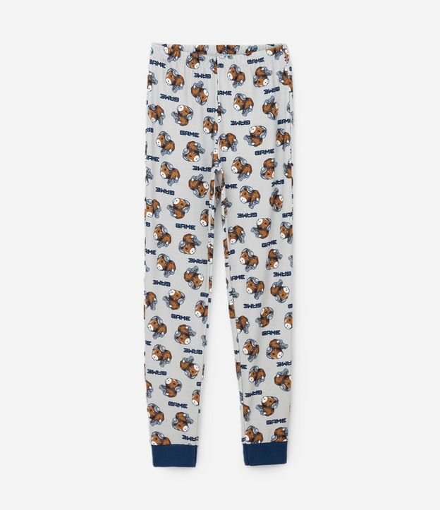 Pijama Infantil Manga Larga Estampa Carpincho Gamer – Talle 7 a 16 años 4