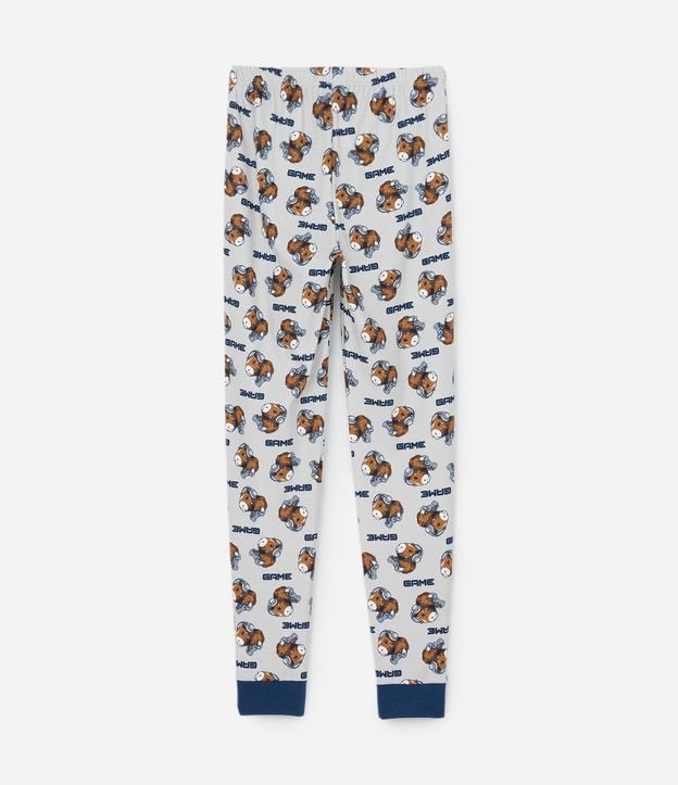 Pijama Infantil Manga Larga Estampa Carpincho Gamer – Talle 7 a 16 años 5