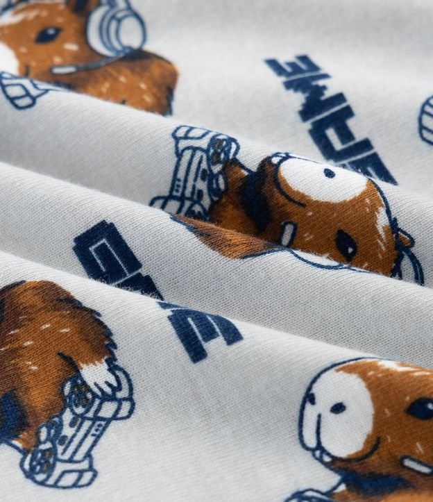 Pijama Infantil Manga Larga Estampa Carpincho Gamer – Talle 7 a 16 años 6