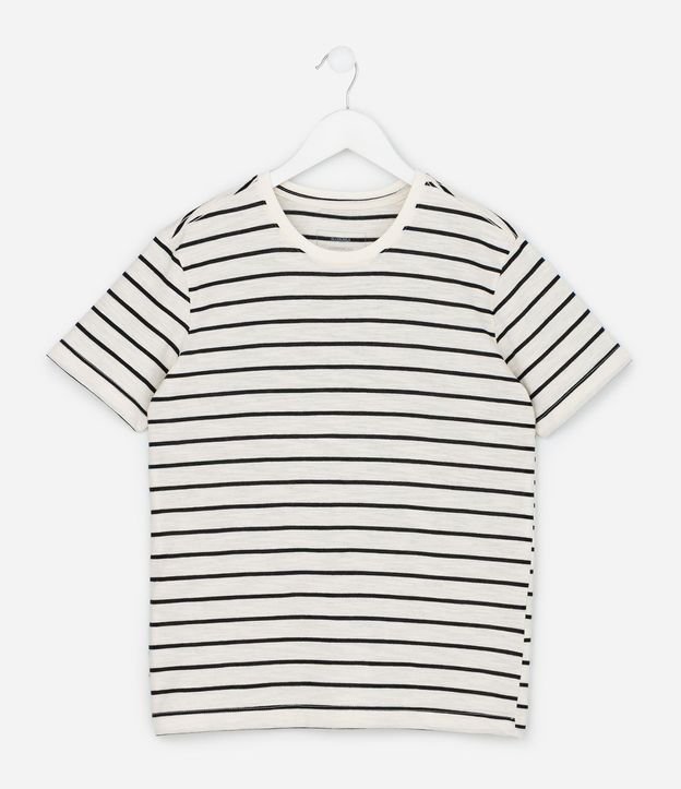 Remera Infantil Rayada en Hilo Teñido - Talle 5 a 14 años