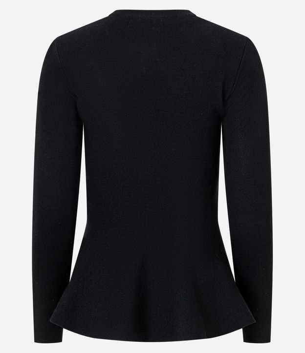 Blusa en Punto con Ruedo Peplum 8