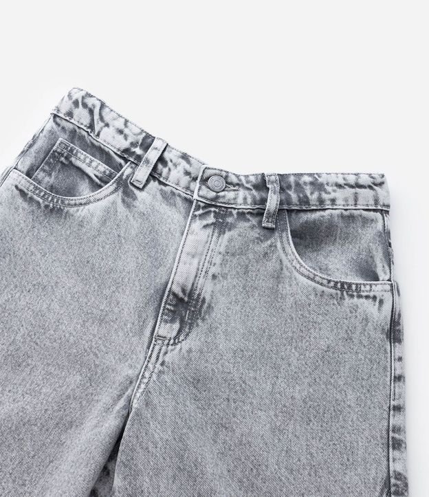 Pantalón Infantil Wide Leg en Jeans con Recortes – Talle 7 a 16 5