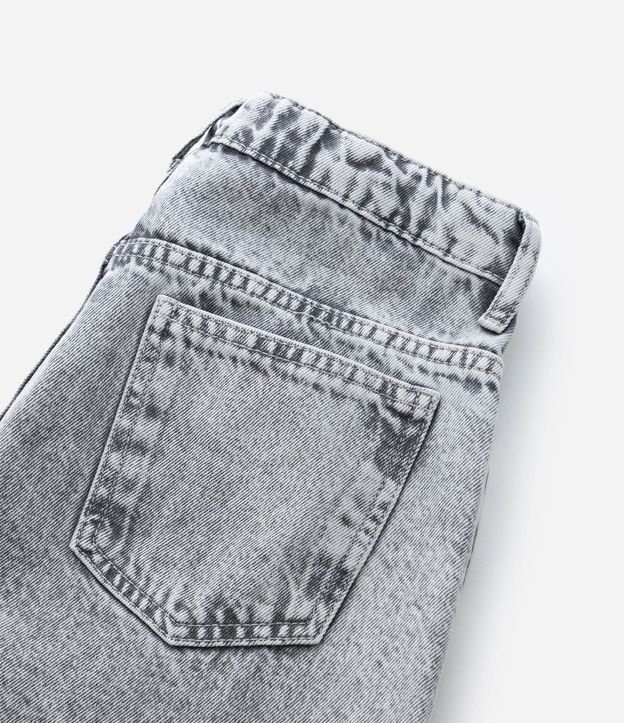 Pantalón Infantil Wide Leg en Jeans con Recortes – Talle 7 a 16 6