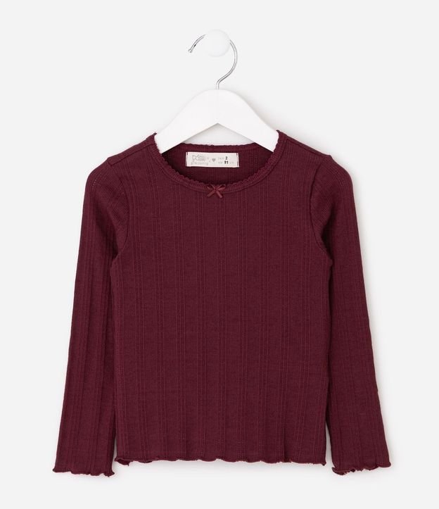 Blusa Infantil Manga Larga Texturizada – Talle 1 a 6 años 3