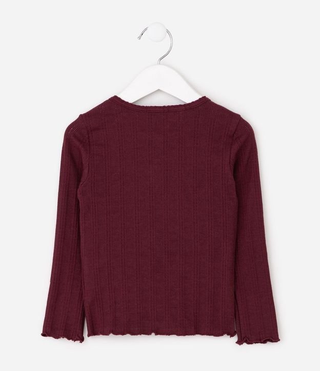 Blusa Infantil Manga Larga Texturizada – Talle 1 a 6 años 4