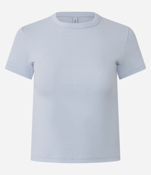 Blusa Alargada Ajustada en Rib 5