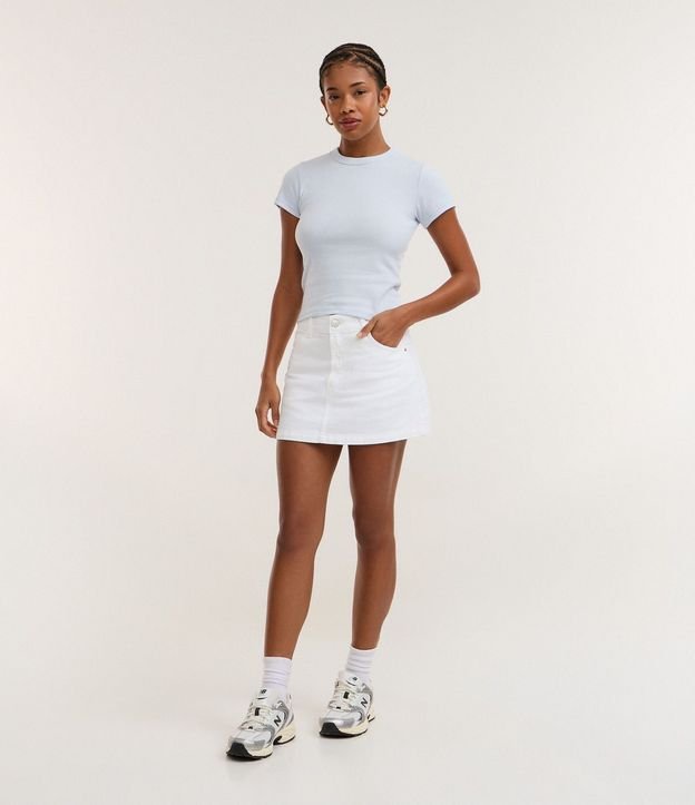 Blusa Alargada Ajustada en Rib 2