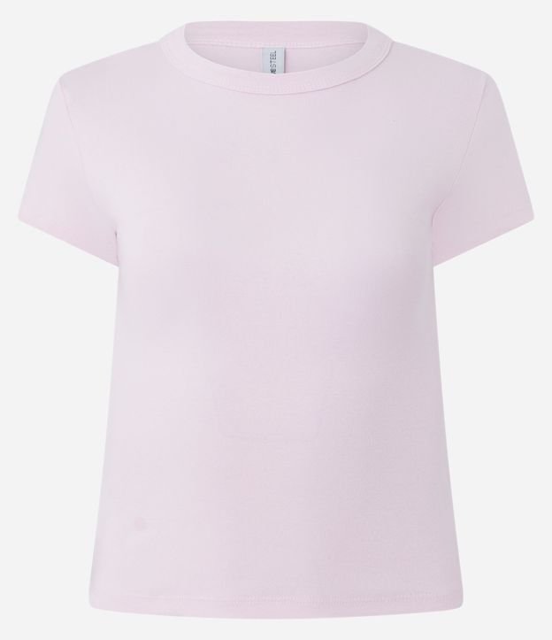 Blusa Alargada Ajustada en Rib