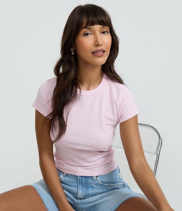 Blusa Alargada Ajustada en Rib 3