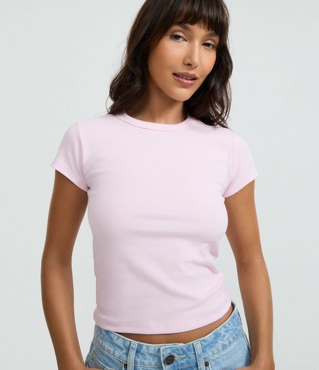 Blusa Alargada Ajustada en Rib 5