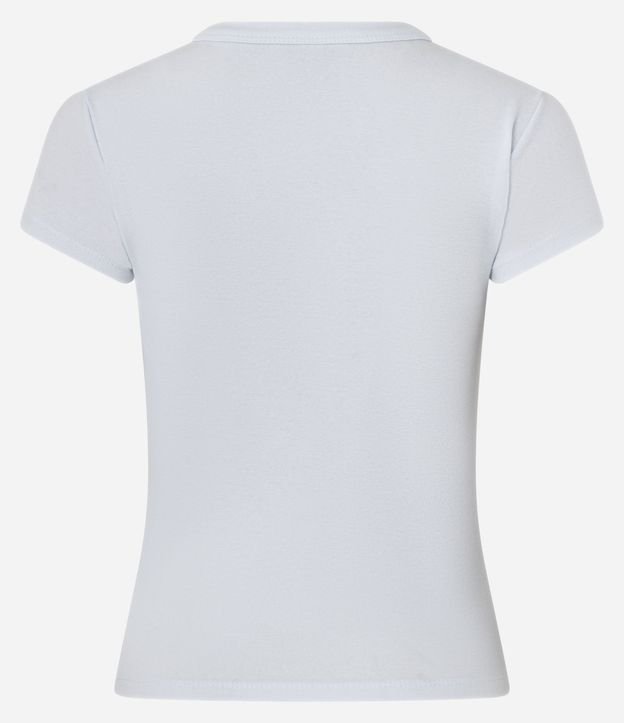 Blusa Alargada Ajustada en Rib 6