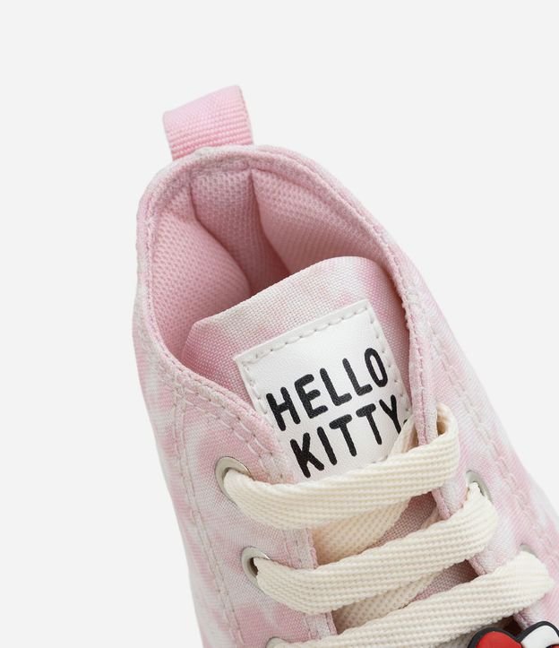 Championes Botinha Infantil Tie Dye con Estampado y Patch Hello Kitty - Talle 28 al 34 5
