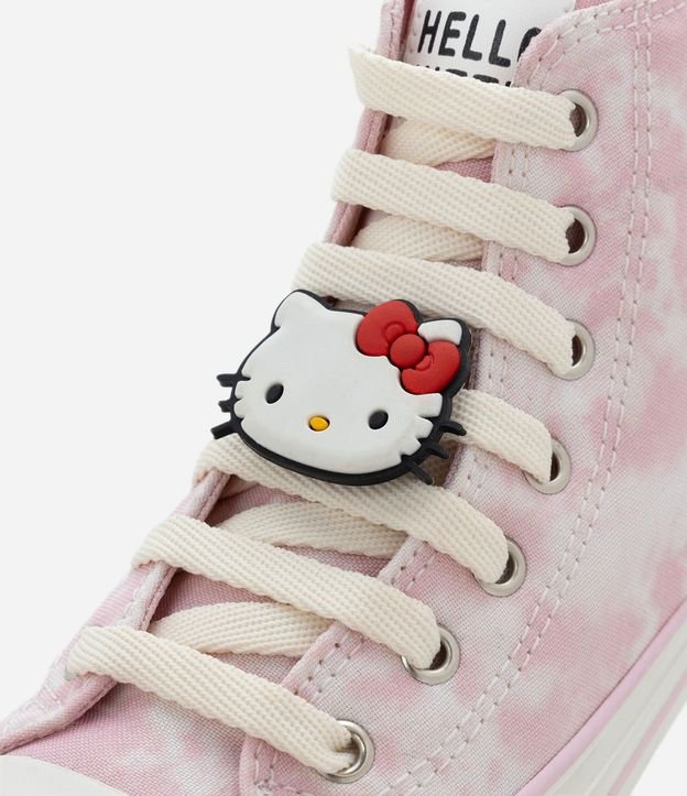 Championes Botinha Infantil Tie Dye con Estampado y Patch Hello Kitty - Talle 28 al 34 7