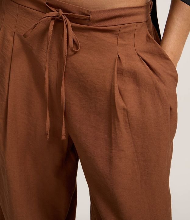 Pantalón Wide Leg Sastre con Lazo 5