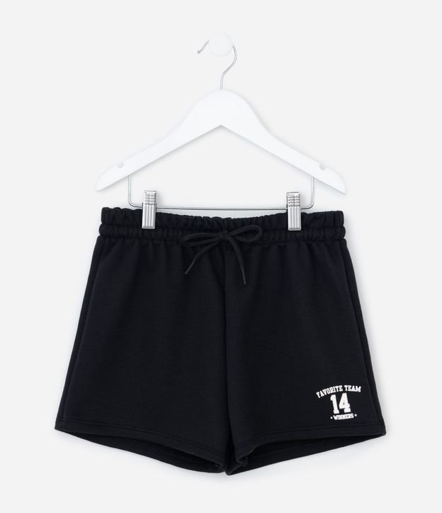 Short Infantil en Algodón Estampa Favorite Team - Talle 5 a 14 años 2