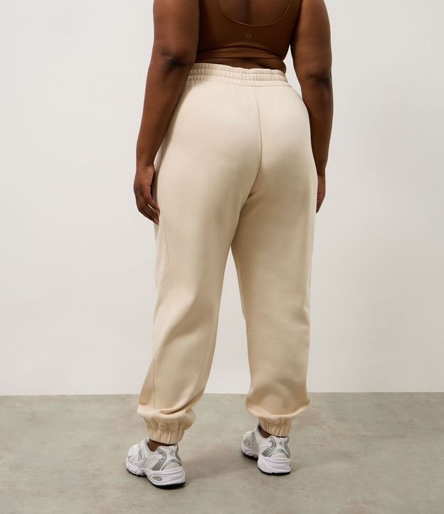 Pantalón Jogger Deportiva en Algodón con Recortes Canelados 8