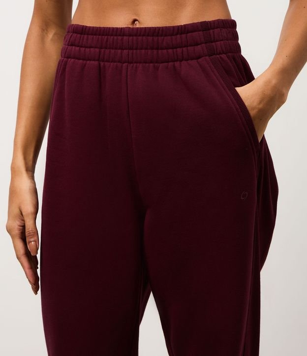 Pantalón Jogger Deportiva en Algodón con Recortes Canelados 3