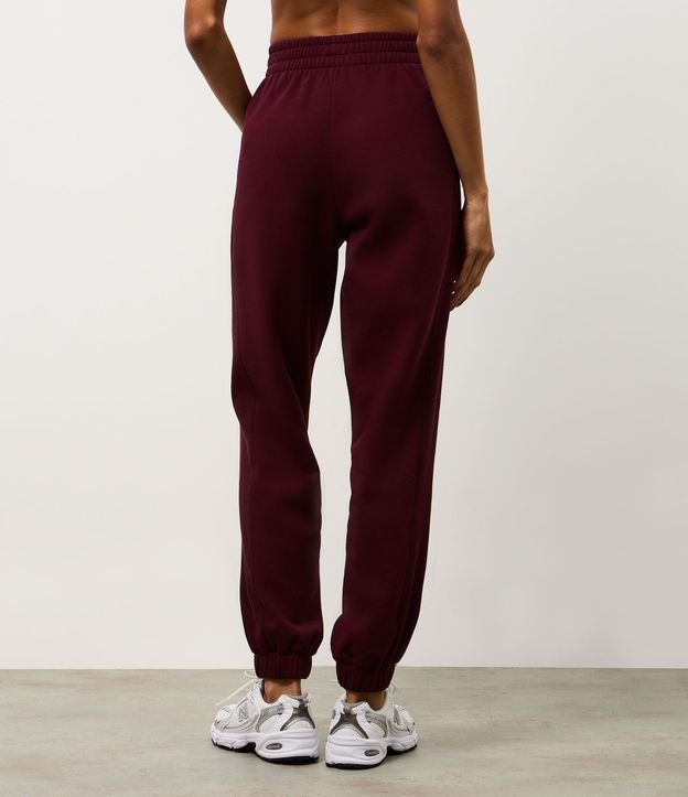 Pantalón Jogger Deportiva en Algodón con Recortes Canelados 4