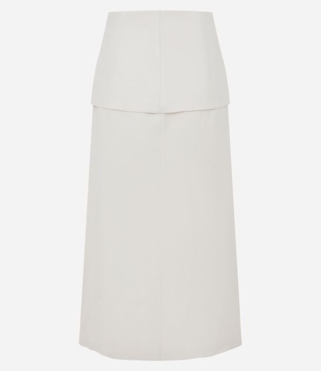 Pollera Midi Evasê en Twill con Canesú Sobrepuesta 6