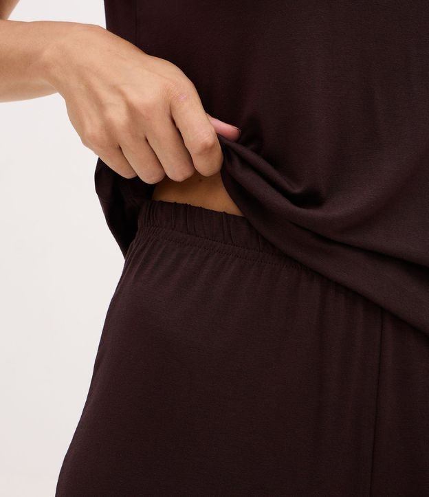 Pijama Corto con Blusa y Short con Encaje 3