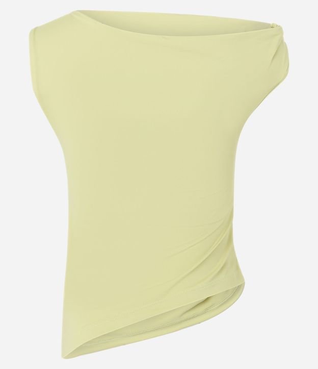 Blusa en Microfibra con Escote Hombro Único y Fruncidos 7