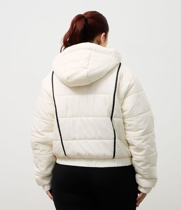 Campera Puffer Deportiva en Poliamida con Bies Contrastante 8