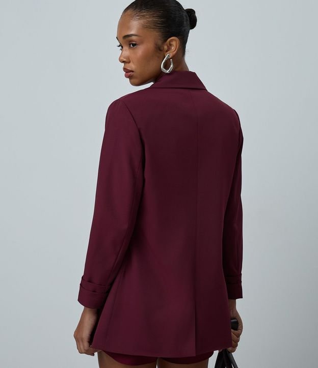 Blazer Oversized Alargado en Sastrería con Pliegues en el Puño 4
