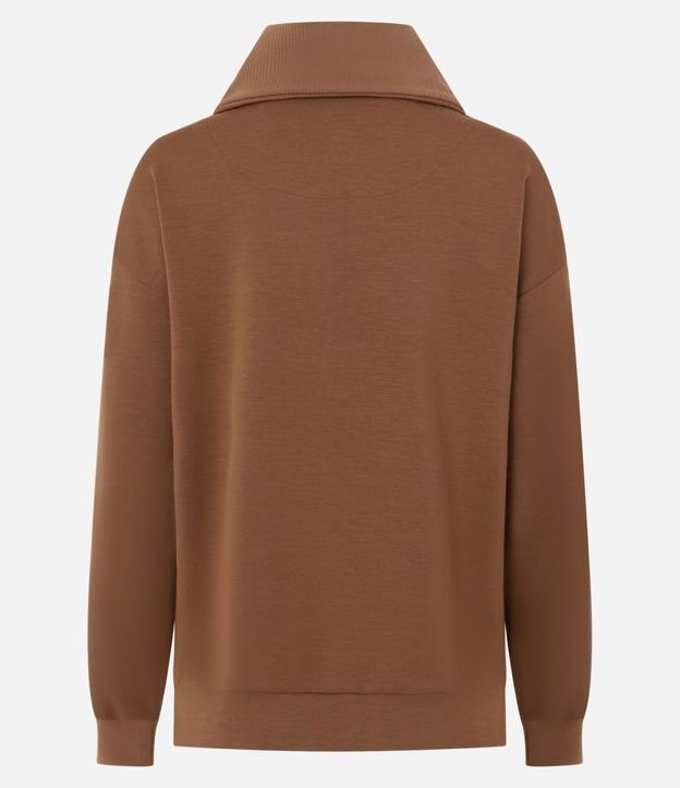 Buzo Cerrado Deportivo en Modal con Cremallera en el Cuello 6