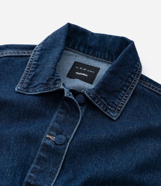 Campera Infantil Bomber en Jeans con Bolsillos Delanteros – Talle 5 a 14 años 5
