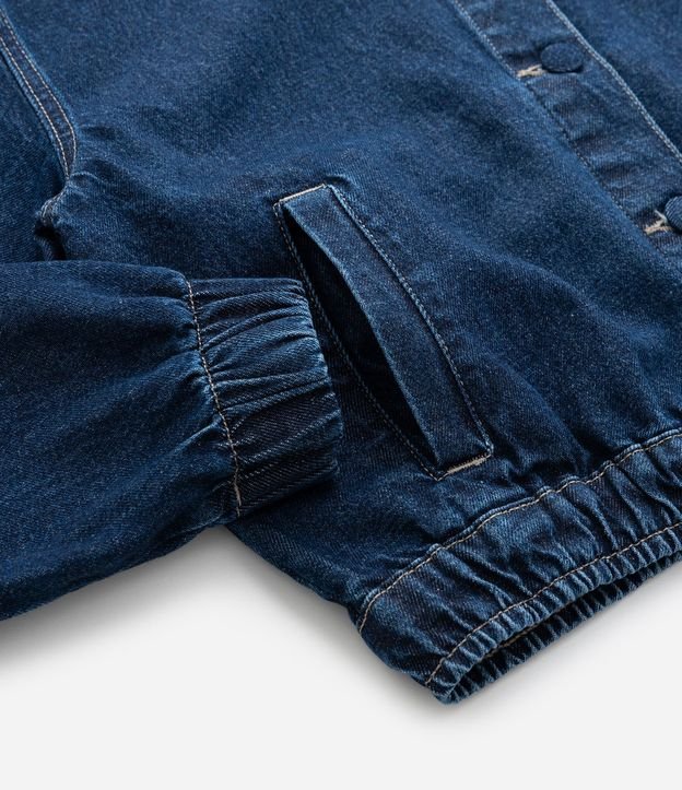 Campera Infantil Bomber en Jeans con Bolsillos Delanteros – Talle 5 a 14 años 6