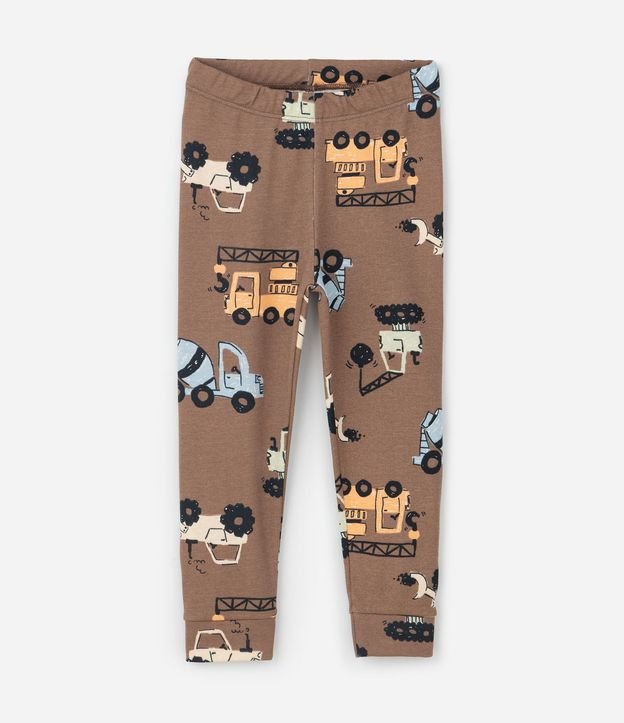 Pijama Infantil con Estampado de Tractores – Talle 1 a 6 años 4