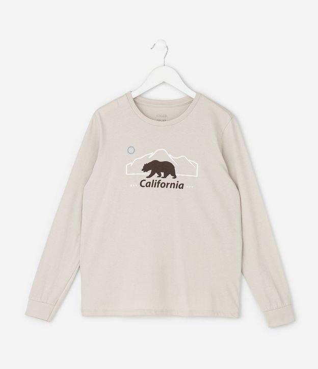 Pijama Infantil Largo con Estampa de Oso de California – Talle 7 a 16 años 3