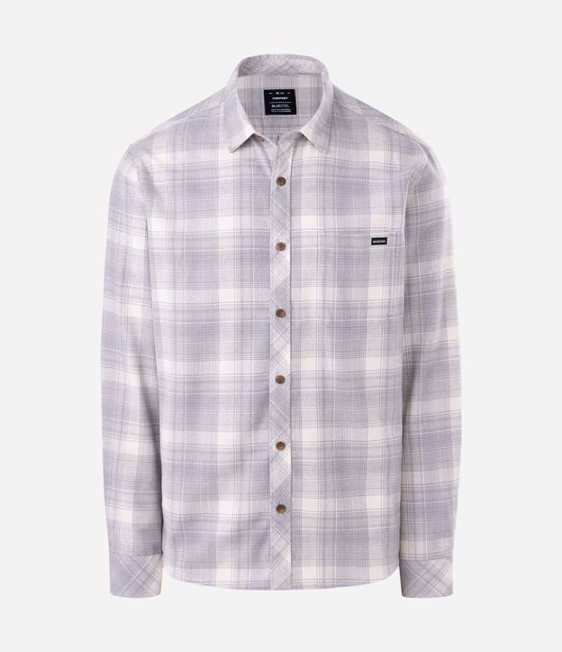 Camisa Comfort Manga Larga en Franela de Cuadros 3
